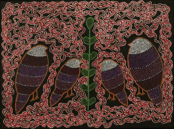 Geraldine Napangardi Granites, Ngalyipi Jukurrpa (Snakevine Dreaming) - Mina Minanew Artwork, 2024