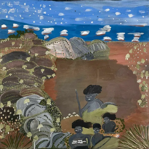 Martha Poulson Nakamarra, Hunting For Witchetty, 2024