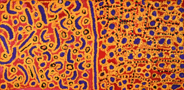 Kunmanara (Harry) Tjutjuna Wati-ku inma tjukurpa, 2006 Acrylic on linen 120 x 60 cm