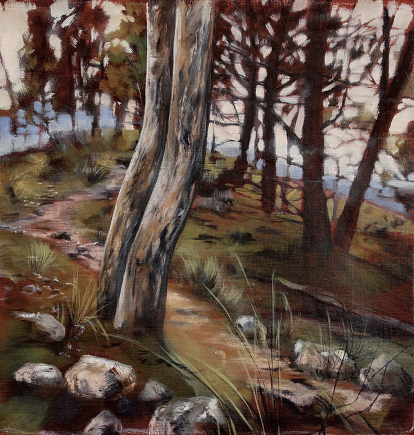 Emma Stuart, Red Ground 5, 2024