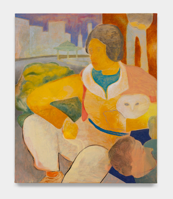 Sam Bornstein Girl from Alphabet City, 2023 Oil and mixed media on linen 24 x 20 inches (61 x 50.8 cm)