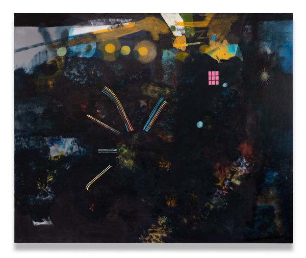 Kenny Rivero Pink Windows, 2020 Oil canvas 60 x 72 in (152.4 x 182.9 cm)