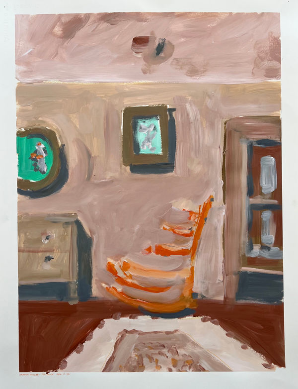 Abie Harris, Orange Rocker - Big House, 2022