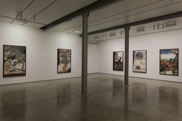 Anju Dodiya, Room for Erasures, display view, 2012