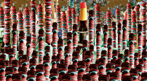 Vivan Sundaram, Barricade (with Coils), 2008