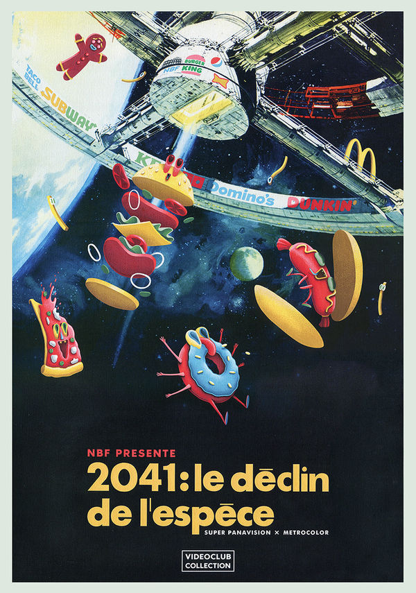 Le Déclin de l'Éspèce, 2025 Acrylique sur toile imprimée 55 x 38 cm