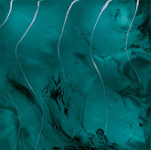 Patricia Finley Glacial Mixed media on panel 36 x 36" unframed