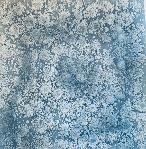 Allison Svoboda Found Fractals 8, 2022 Watercolor on paper 45 x 45" unframed 49.75 x 49.75" framed
