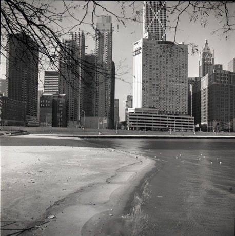 John Hendry, 15-615 Looking West From Ohio St. Bridge, 1990