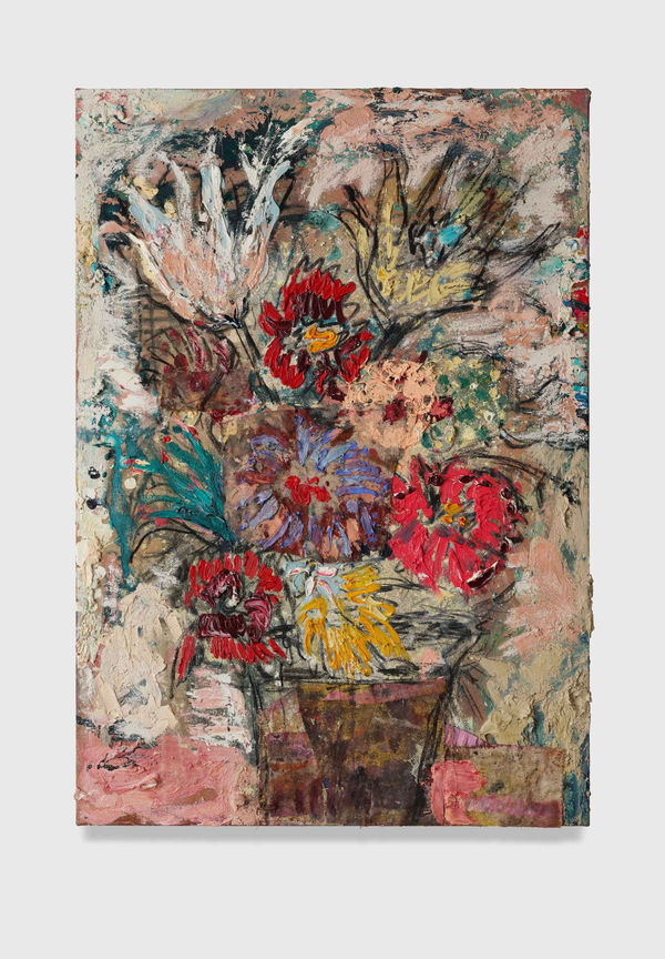 Daniel Crews-Chubb, Flowers 18 (unbleached white and pink), 2021