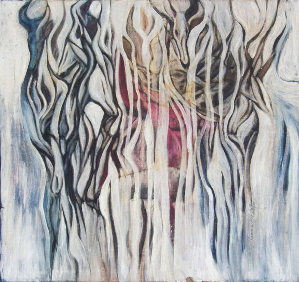 Theresa Musoke, Hartebeest (in blues and pink), 1995