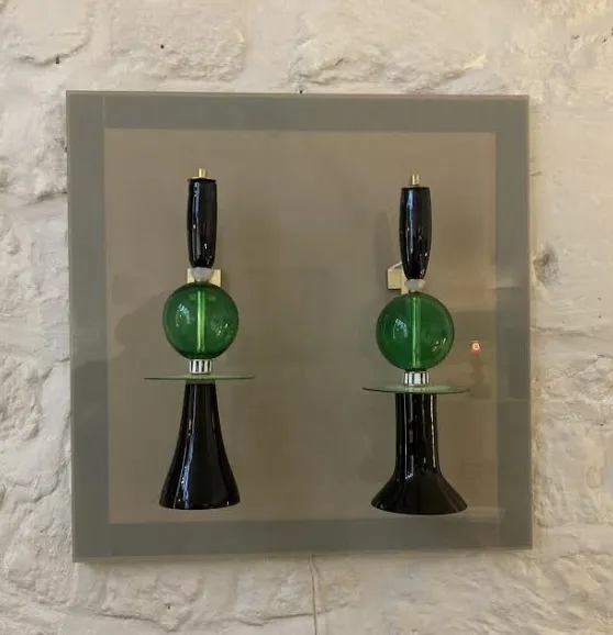 MURANO, Paire D’Appliques de la Collection “Ettore Memories “ en hommage à Ettore Sottsass, 2020
