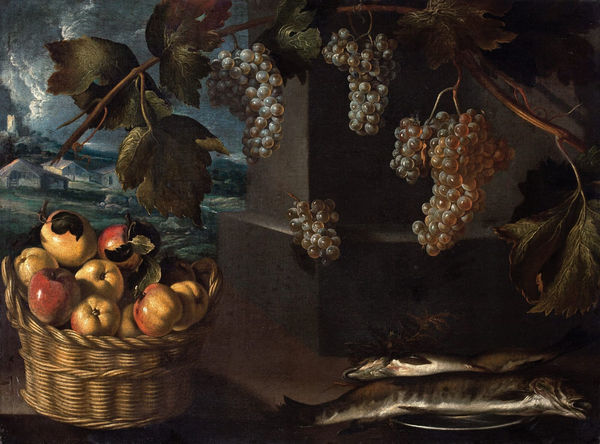 MASTER OF STIRLING-MAXWELL, Still life with apples and grapes