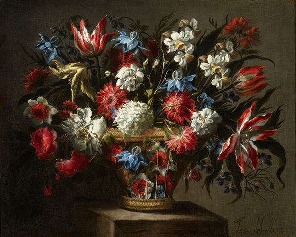 JUAN DE ARELLANO, Basket of Flowers, c. 1670