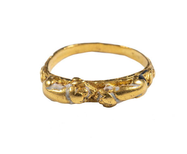 Renaissance Ring with Two Dogs, Western Europe (probably Italy), mid-16th century