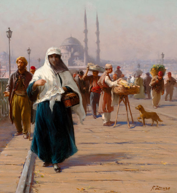 FAUSTO ZONARO, On the Galata Bridge, Istanbul