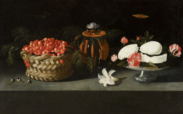 JOSEFA DE AYALA Y CABRERA, CALLED JOSEFA DE ÓBIDOS, Pair of still lifes with desserts, fruits and flowers