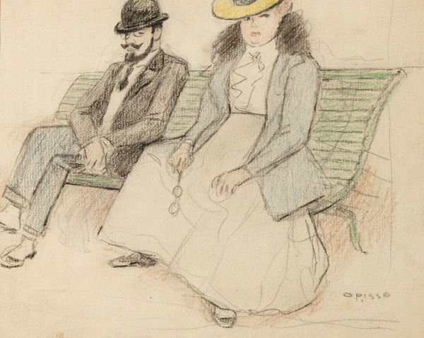 RICARD OPISSO, Henri de Toulouse-Lautrec on a bench, Paris, c. 1901