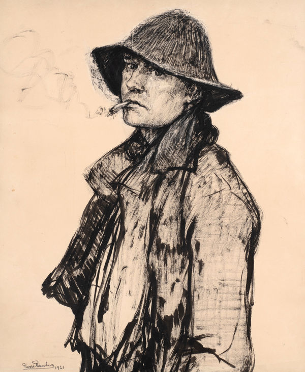 Portrait of a fisherman smoking