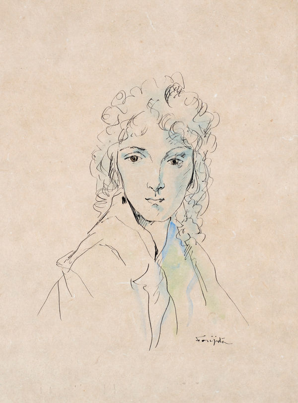 LEONARD TSUGUHARU FOUJITA Jeune femme en peignoir