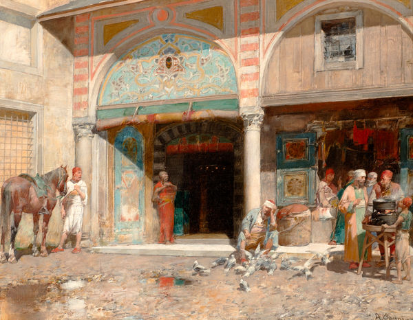 ALBERTO PASINI, Outside the Mosque