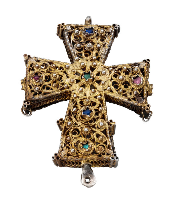 Reliquary Cross Pendant , Balkans, probably Bulgaria, 18th – 19th century