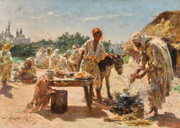 MARIE LUCAS-ROBIQUET, Taking Refreshemnt at Aïn Séfra