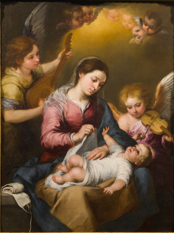 BARTOLOMÉ ESTEBAN MURILLO, La Virgen de la Faja (The Virgin of the Sash), c. 1660