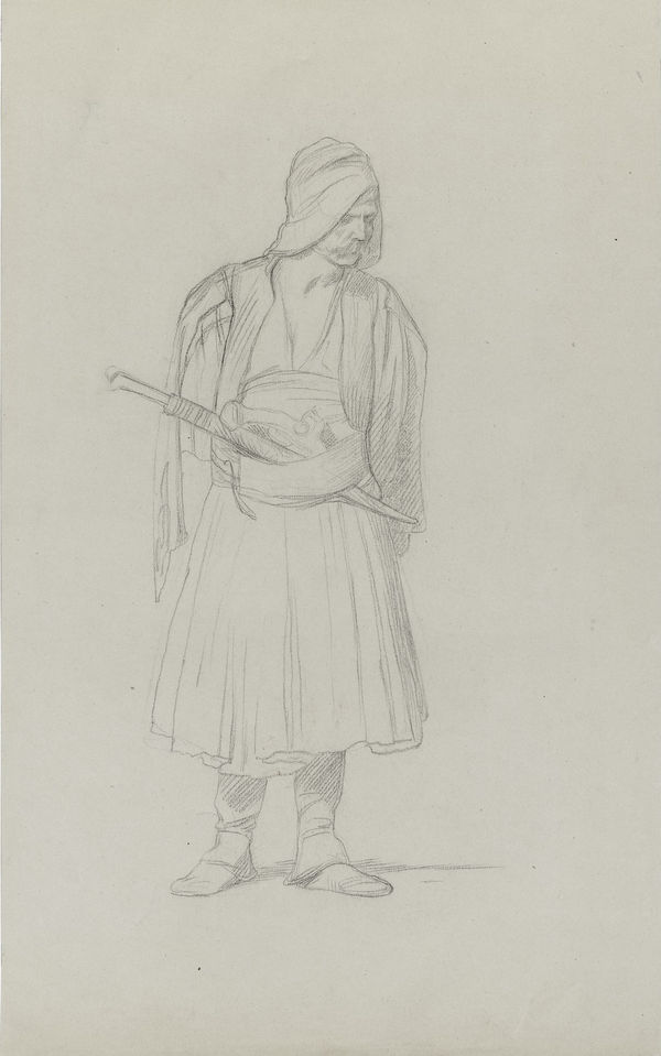 JEAN-LÉON GÉRÔME Standing Arnaut with pistol and dagger
