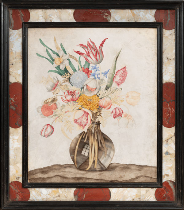 GIOVANNA GARZONI, Still life of flowers in a glass vase, 1640 – 1650