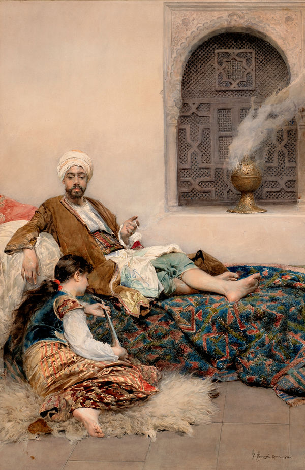 GUSTAVO SIMONI, With His Favourite, 1888