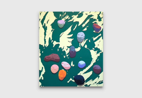 Jack Lanagan Dunbar Archipelago, 2023 acrylic on canvas 210 x 180 cm 82 43/64 x 70 55 x 64 inches