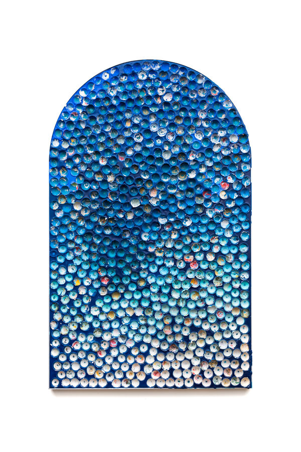 Jordan Azcune Thirst, 2020 bees wax, pigment, aluminium composite board, aluminium, polymer adhesive, stainless steel, silicone 132 x 81 cm 51 x 31 7/8 inches