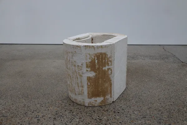 Alice Martin Hollow, 2024 plaster, wood, dust and debris 66 x 91 x 58 cm 26 x 35 7/8 x 22 7/8 in