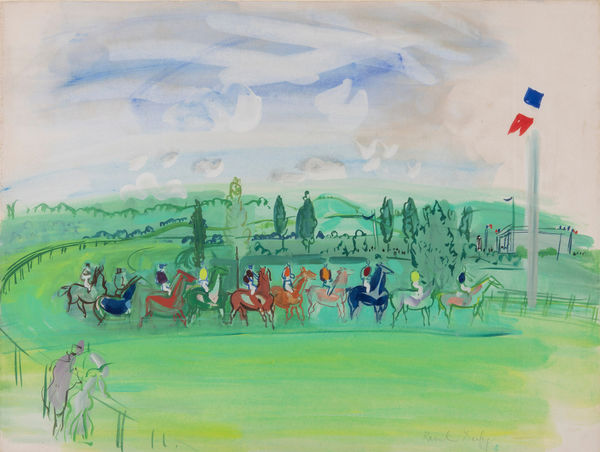 Raoul Dufy, Courses à Deauville, c. 1940