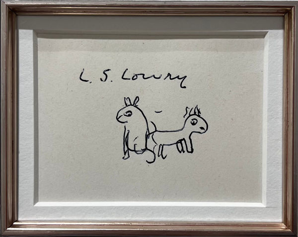L.S Lowry, Two Dogs