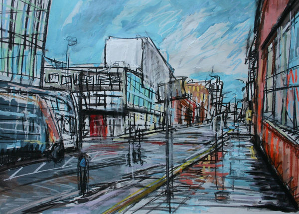 Matthew Thompson, Oxford Road, RNCM with Bus