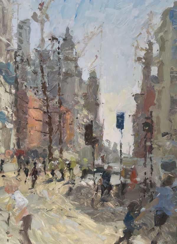 Adam Ralston ROI, Looking Down Oxford Road