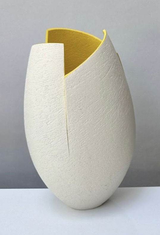 Ashraf Hanna, Ivory vessel with yellow interior