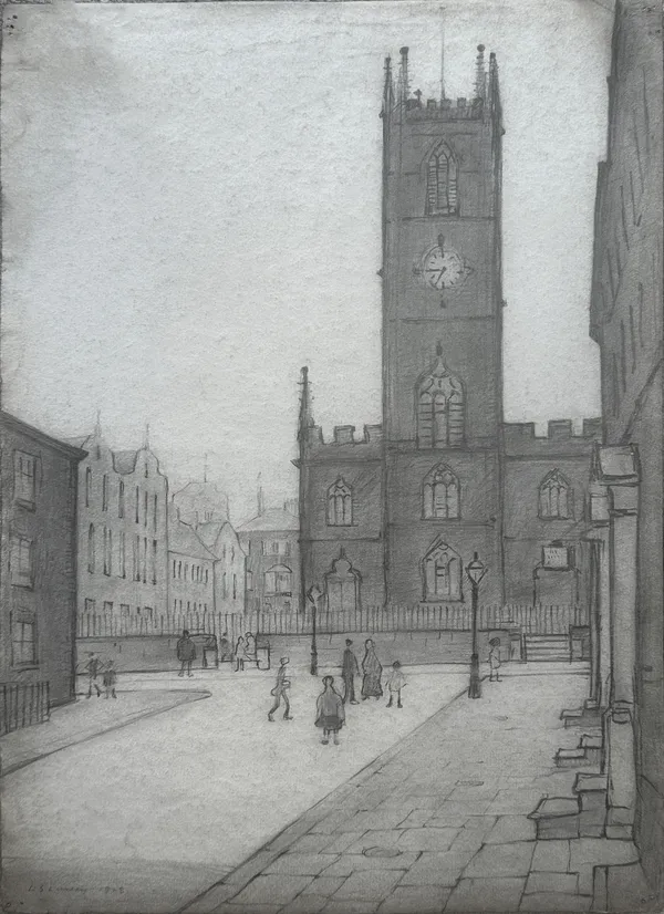 L.S Lowry, St Johns Church Deansgate , 1928