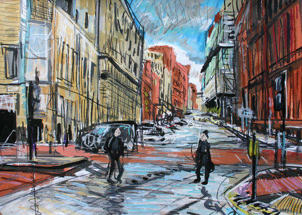 Matthew Thompson, Crossing the Road, Palace Theatre & Refuge building