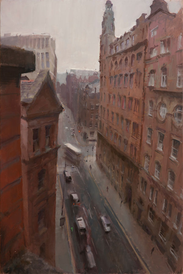 Rob Pointon ROI, Looking down on Whitworth St., 09/2020