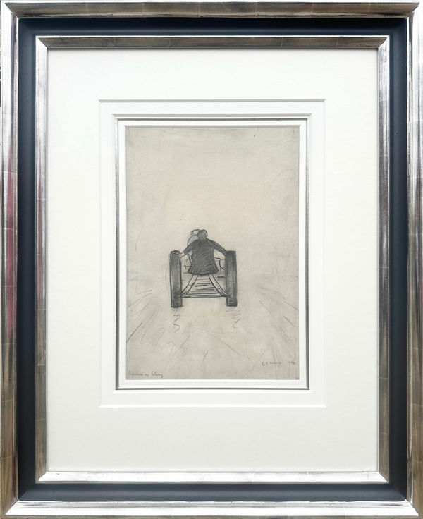 L.S Lowry, Lady Riding on a Tractor, 1962