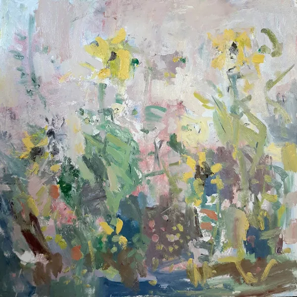 Ian Norris MAFA, Sunflowers and Wild Flower Meadow