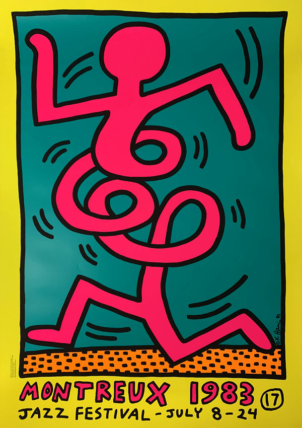 Keith Haring, Montreux 1983 Yellow (Döring & Osten 10), 1983