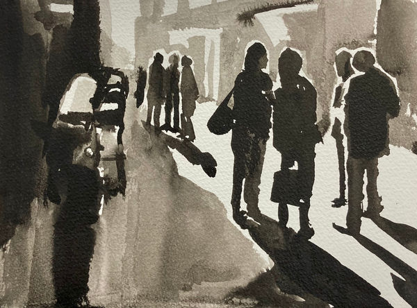 Liam Spencer, People in the Street, Naples