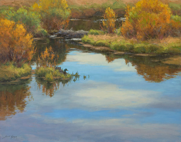 Scott Yeager, Reflections on an Autumn Pond