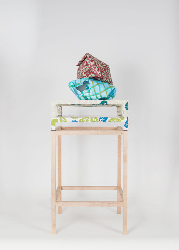 Michelle Forsyth, Blue-green stack, 2020