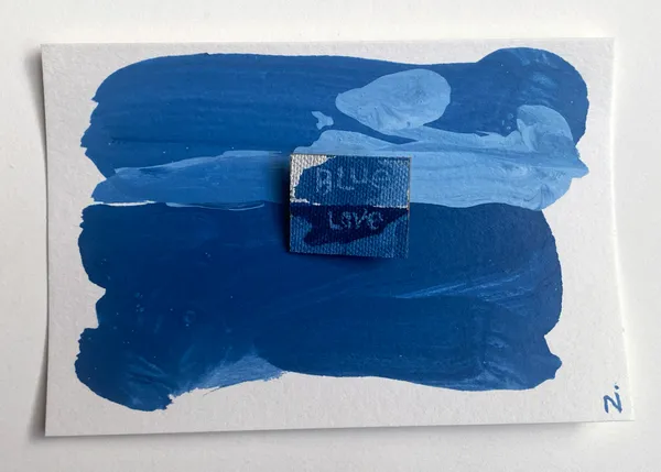 Nigel Scott, Postcard and Pin 7, 2023