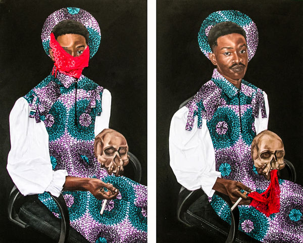 Joseph Kojo Hoggar, Innocent diptych, 2023